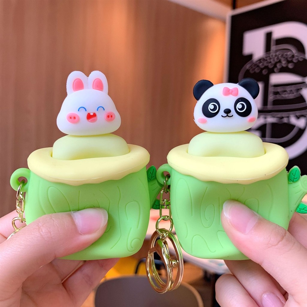 Mainan Pijat Pohon Tunggul Kartun Lucu Kecil untuk Mengurangi Stres