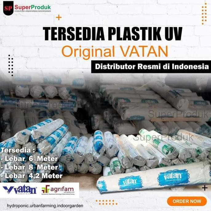 Plastik Uv Vatan lebar 4,2 meter 4% 200mikron eceran