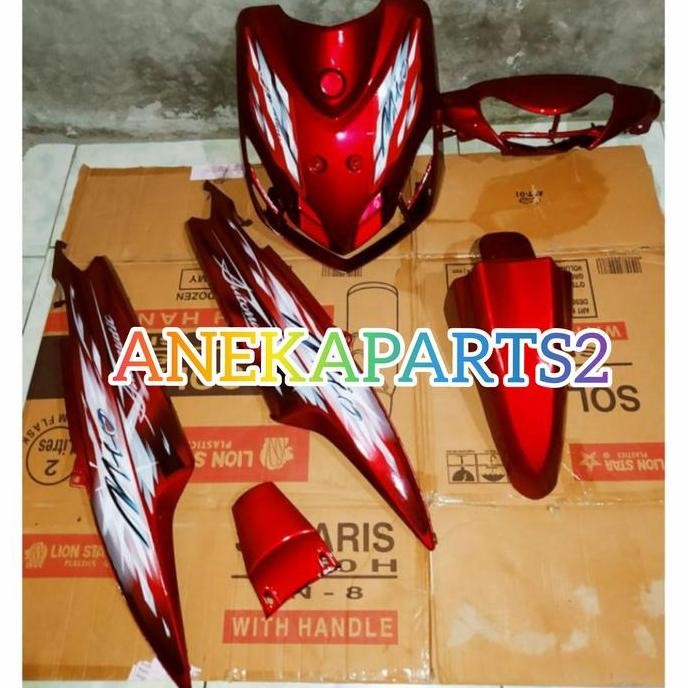 body halus full set mio smile 2009 merah plus striping