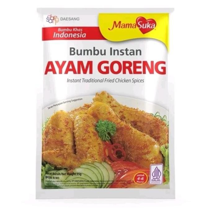 

MAMASUKA BUMBU AYAM GORENG 35 GR ISI 20 PCS