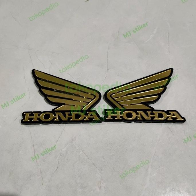 BEST EMBLEM AKRILIK SAYAP HONDA GOLD
