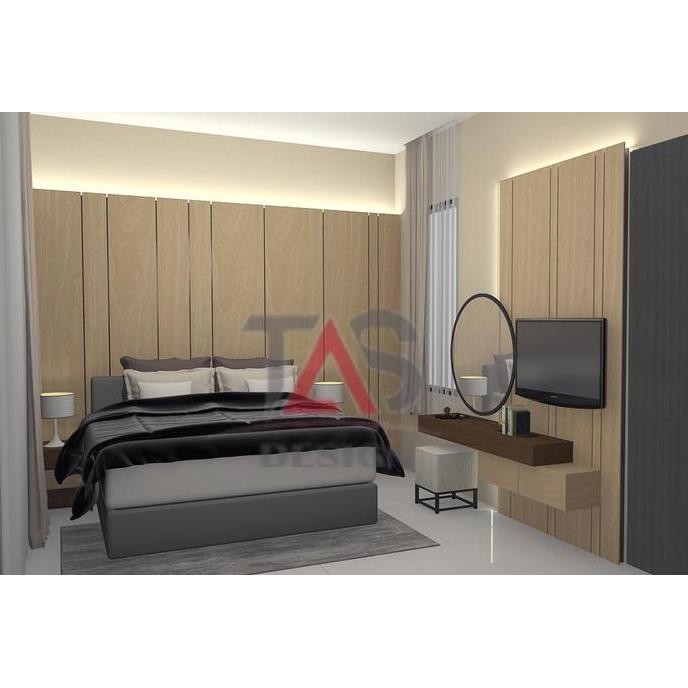 Backdrop Backwall Partisi Panel Set Kamar / Kantor / Rumah / Apartment