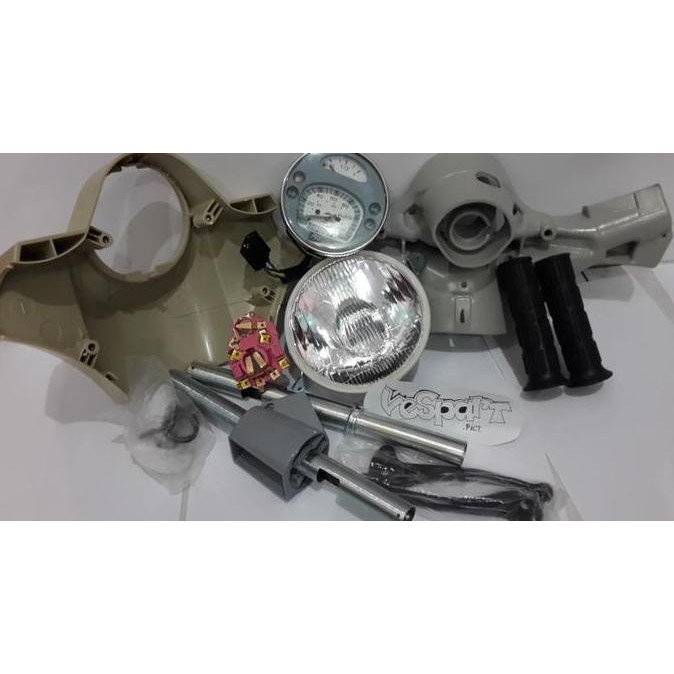 stang batok vespa new px komplit full set import berkualitas