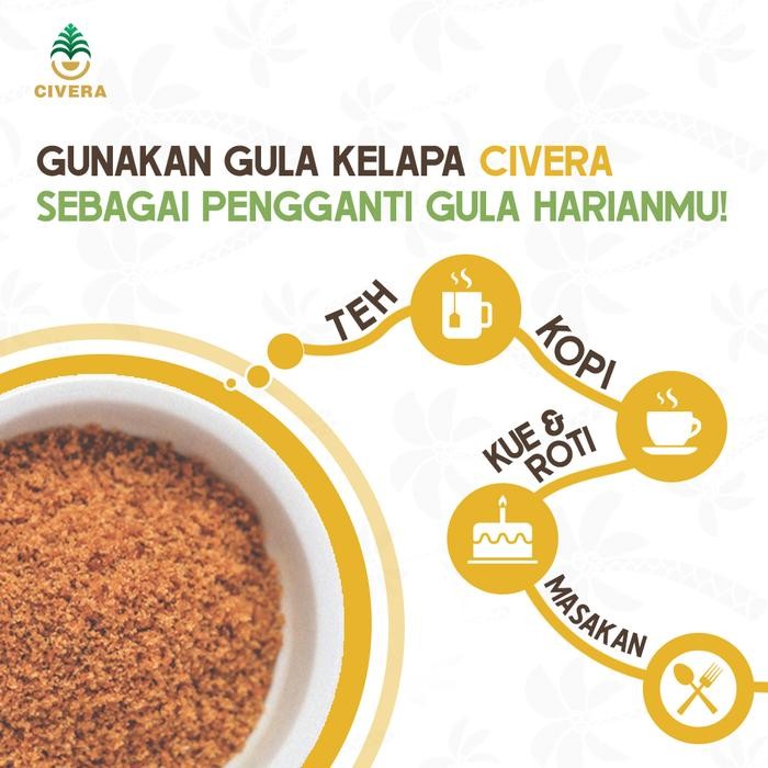 

Civera Gula Kelapa Organik 1000 Gram Gula Semut Asli -Gratisongkir