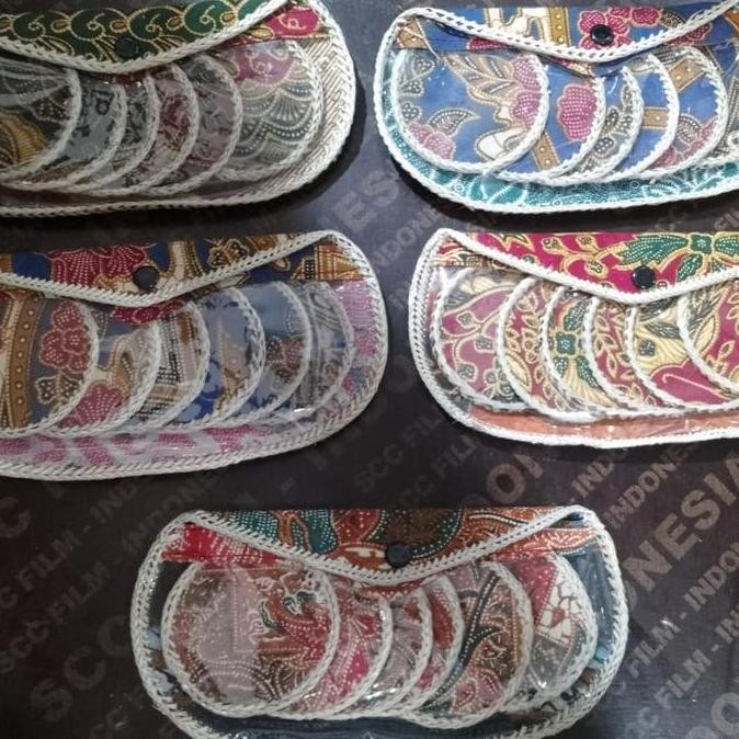 tatakan gelas motif batik - Coaster batik