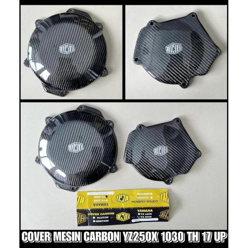 Cover Mesin Carbon YZ250X Merk 1030 TH 17 UP Cover Blok YZ250X