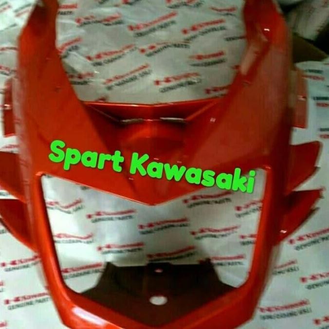Cover batok lampu headlamp fairing depan ninja rr new Oren orange