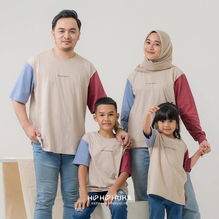 Bsh Hiphiphuka - Baju Kaos Couple Keluarga Family Set Pakaian Keluarga Busui Friendly Senada Series 
