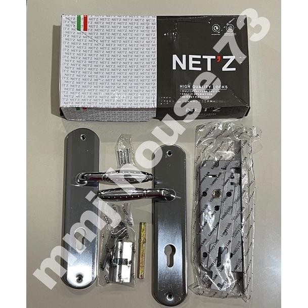 (Terbaru) Kunci pintu NETZ Besar/Handle pintu rumah NETZ Besar Bulat Bintik, Kotak, Kotak bintik (Te