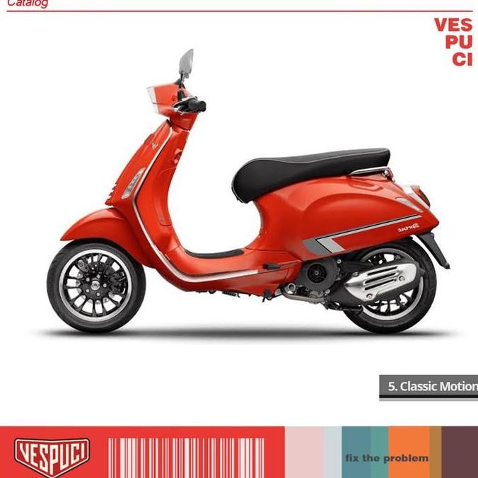 Sticker Decal / List Striping Set for Vespa Sprint Primavera