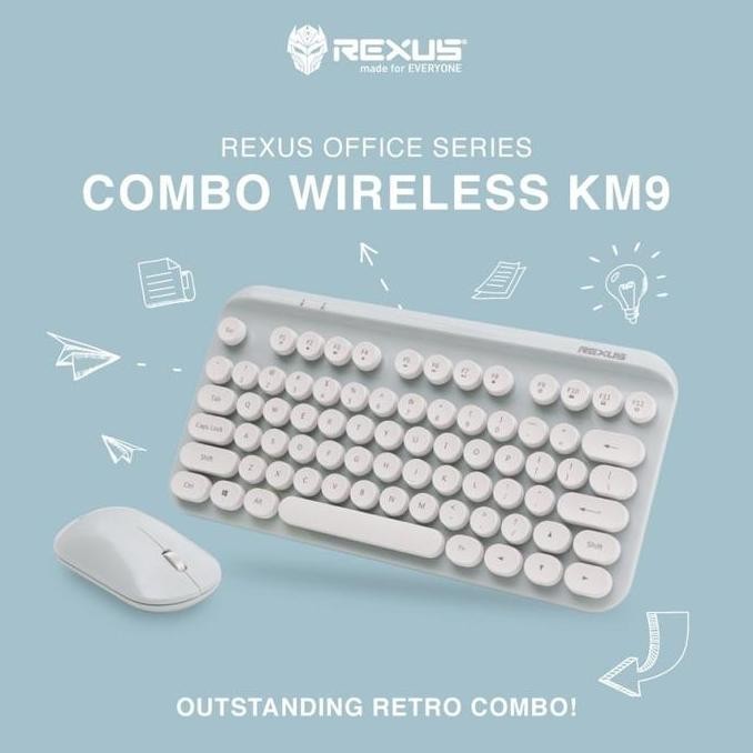 REXUS KM9 KEYBOARD MOUSE WIRELESS / REXUS KM-9 COMBO WIRELESS