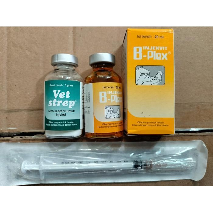 PZM PAKET OBAT SUNTIK VET STREP B KOMPLEKS OBAT NGOROK PILEK UNGGAS