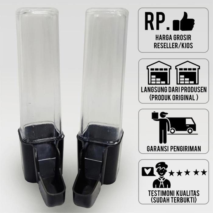 PZM Tempat makan minum cepuk otomatis tabung burung lovebird kenari pleci