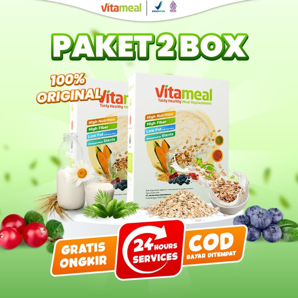 

(Terbaru) AMPUH VITAMEAL 2 BOX Kolestrol Tinggi Obat Gula Darah Tinggi Diabetes Pankreas Insulin Kebas Kesemutan Asam Lambung VITAMEL GERD (Terlaris)
