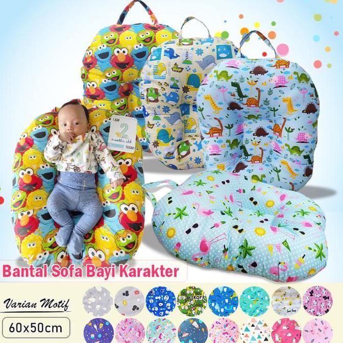 Bantal Sofa Bayi Bantal Duduk Bayi Tempat Tidur Bayi Motif Karakter