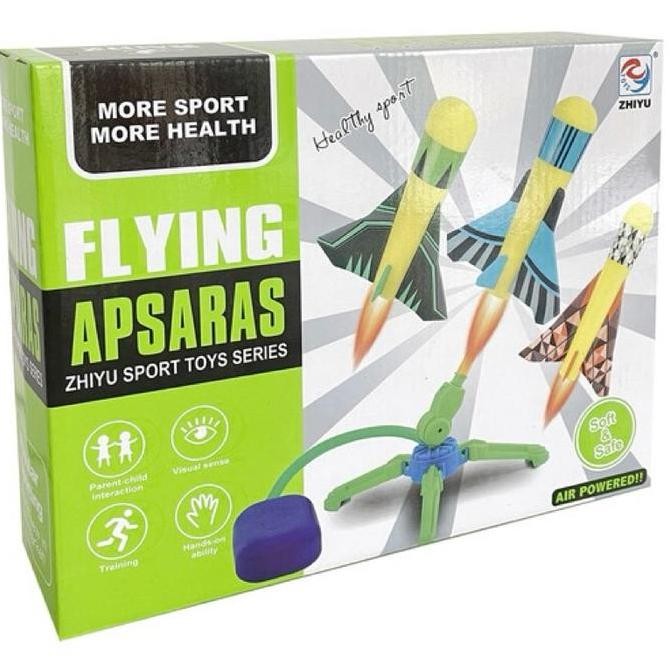 rocket launcher toys mainan injak roket terbang stomp rocket