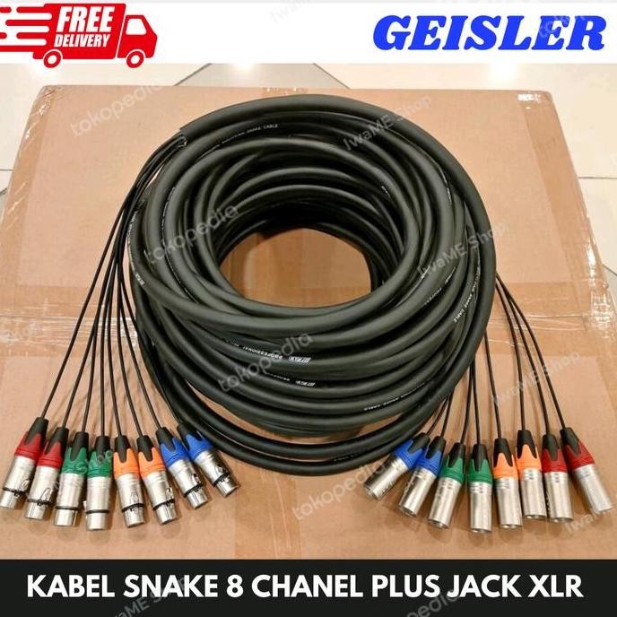 JB kabel snake isi 8 channel kabel snake 8ch komplit jack xlr male female None