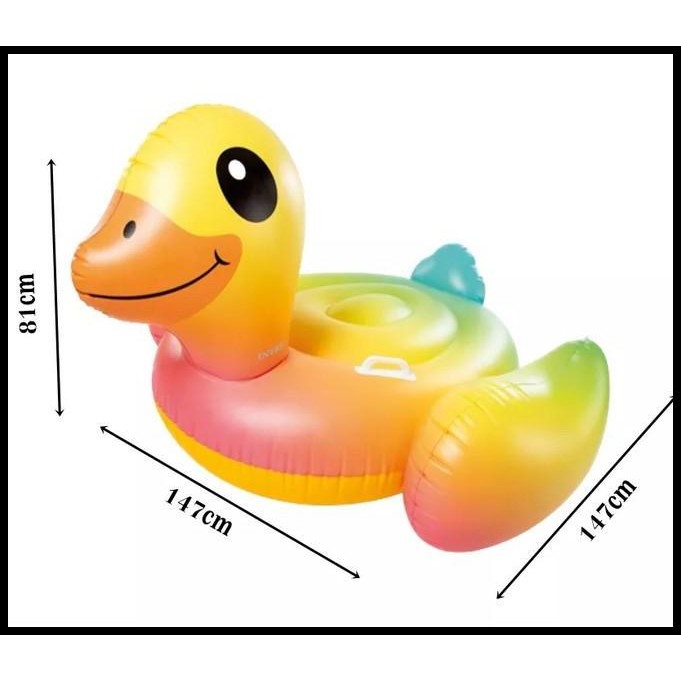 INTEX 57556 PELAMPUNG Bebek Yellow Duck Ride On
