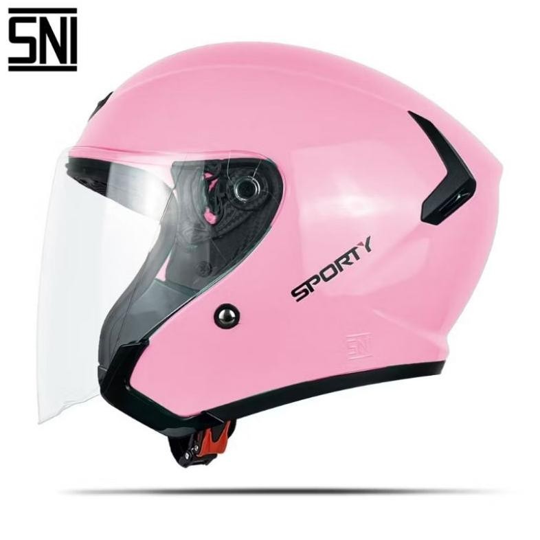 Dyr Sporty Helm Halfface Pria Wanita Dewasa  Standard Sni 100% Ori Viral
