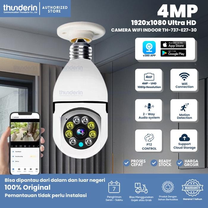 CSIV Camera Cctv Wifi Mini Ptz Bohlam Thunderin Th-737-V3
