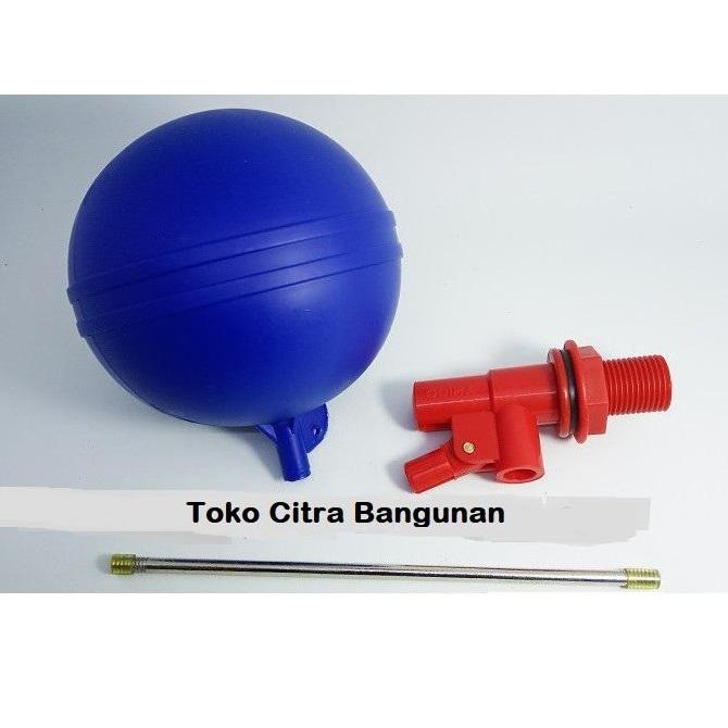 Pelampung Bola Tangki 3/4 Inch Pengatur Tinggi Air Toren Pvc Amico Manual Otomatis Floting Valve Lev