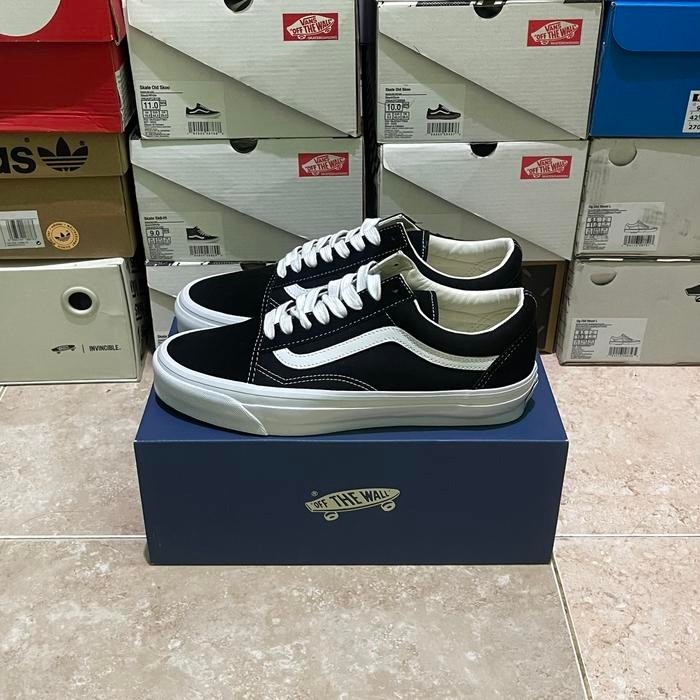 ORIGINAL premium old skool 36 black white (Resmi PT NAVYA) READY STOCK