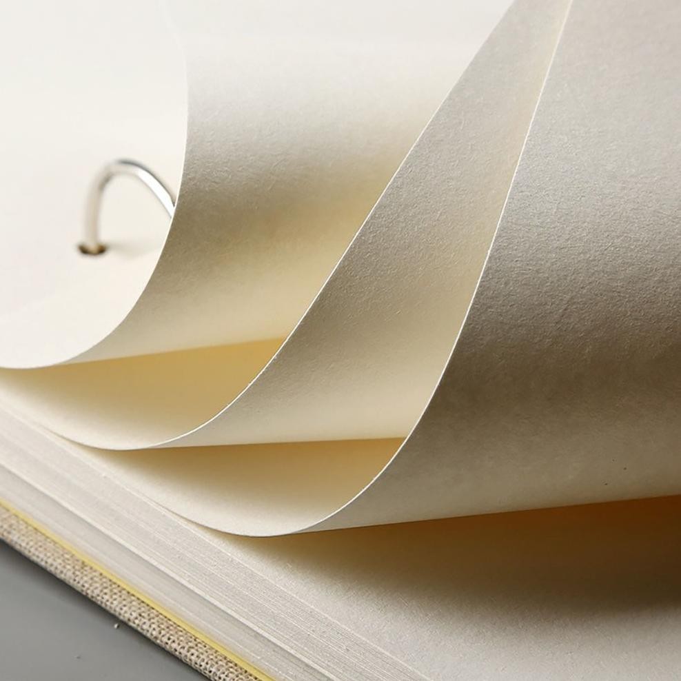 

^_K3C_^ [Cod] Retro Spiral Sketchbook Buku Gambar Sketsa 60 Lembar Linen Hardcover 120 Pages 160Gsm Refillable Notebook For Art Supplies Watercolor Drwaing Tu-67