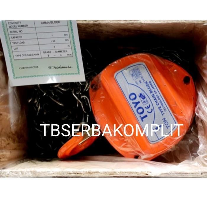 Toyo Tackle Chain Blok 2 Ton X 7 Meter Lever Blok Takel Kerekan 2T 7M Original Dan Terpercaya