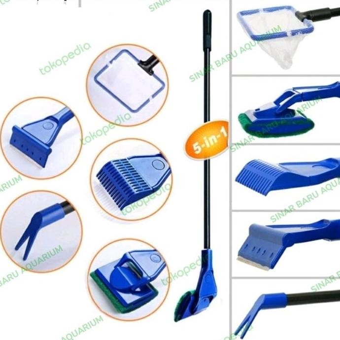 AQUARIUM CLEANING SET 5in1 PEMBERSIH AQUARIUM SET
