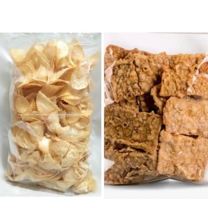 

SNACK 1KG TEMPE SARI MANIS, KERIPIK SINGKONG BAWANG & JERUK PEDAS