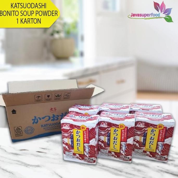 

[HALAL] DAIKICHI KATSUODASHI BONITO SOUP POWDER 1 KARTON isi 6 BOX (12X500g) / BUBUK IKAN BONITO KERING / BUBUK KATSUOBUSHI / IKAN CAKALANG / HONDASHI / MARUMOTO