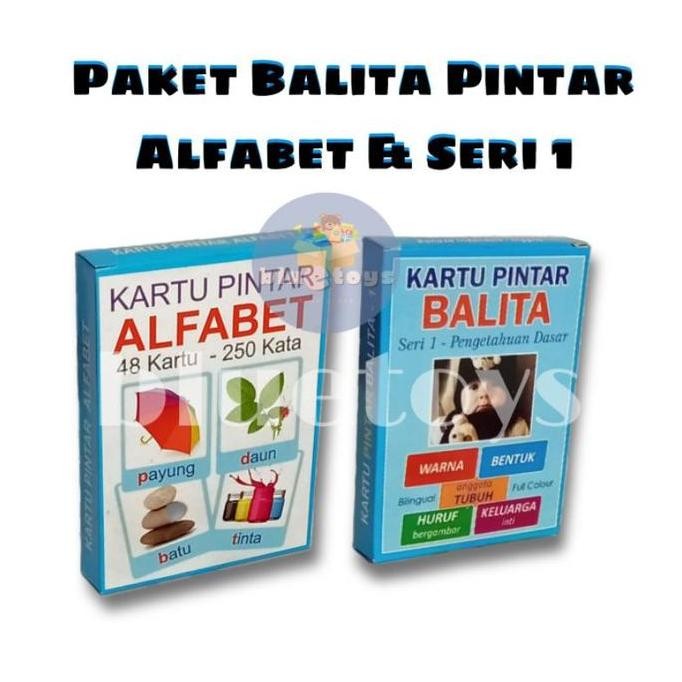 [BLUE TOYS] KARTU PINTAR BALITA SERI 1 SERI 2 SERI 3 PENGETAHUAN DASAR