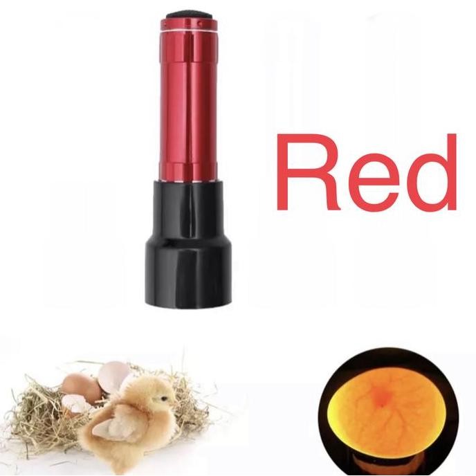 Red Senter Teropong Cek Telur Ayam Bebek Angsa Unggas Incubator Egg