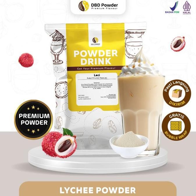 

Baru Dbd Lychee Powder Drink - Bubuk Minuman Rasa Leci Premium 1 Kg