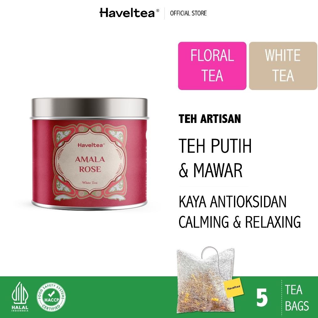 

SALE! HAVELTEA AMALA ROSE MINI TIN | TEH MAWAR PUTIH | FLORAL TEA CANTIK & WANGI