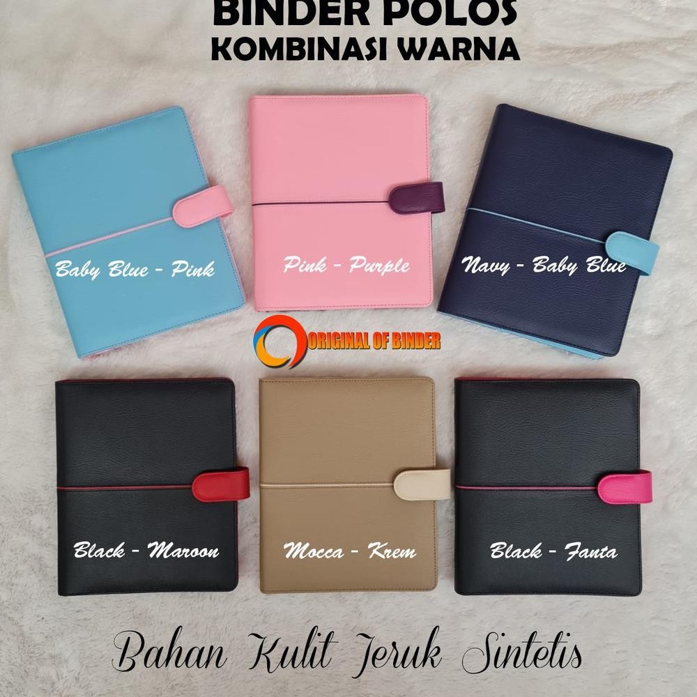 

Siap Kirim Binder Polos Kombinasi Warna Ukuran A5 & B5 / Binder Sekolah Aesthetic Kosongan