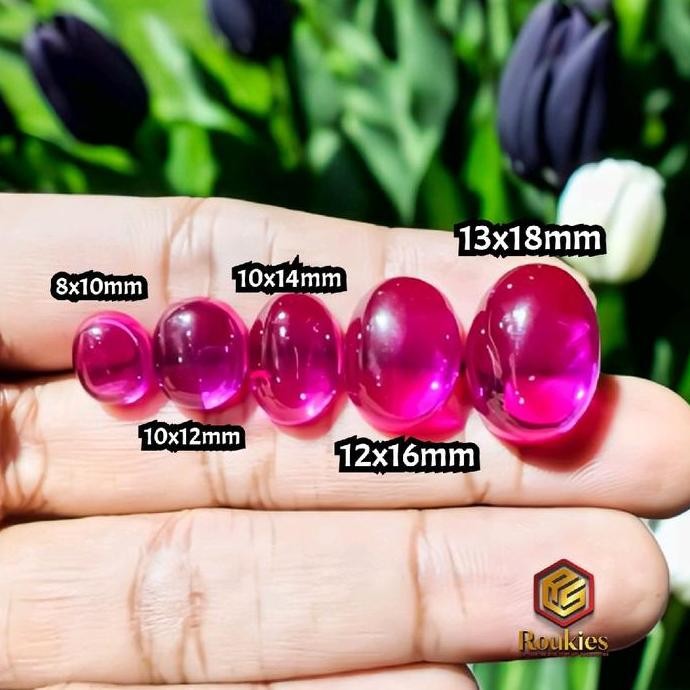 [Hanya Batu] Batu Siam Bangkok Merah Rose