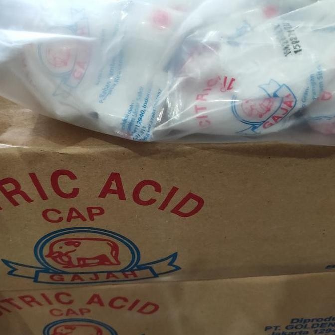 

Ready Citrid Acid cap Gajah / Citroen per pak isi 20pcs @50gram