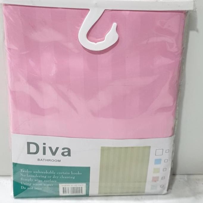 Kain Gordyn Kamar Mandi(Pink Polos)