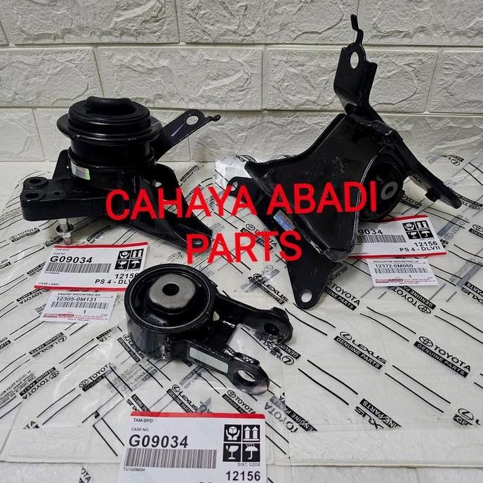 Engine mounting vios gen 2 yaris new vios matik set original 3 pcs