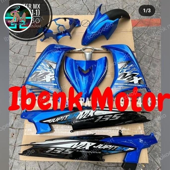 Full body Halus Jupiter MX New 135 Biru Hitam 2010-2015