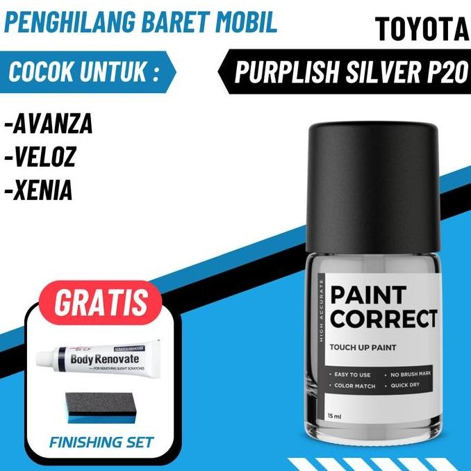 Cat Oles Penghilang Baret Mobil Toyota P20 Purplish Silver Avanza Xenia