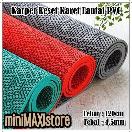 Karpet Lantai Karet Pvc Anti Slip / Karpet Lantai Meteran Teras Rumah