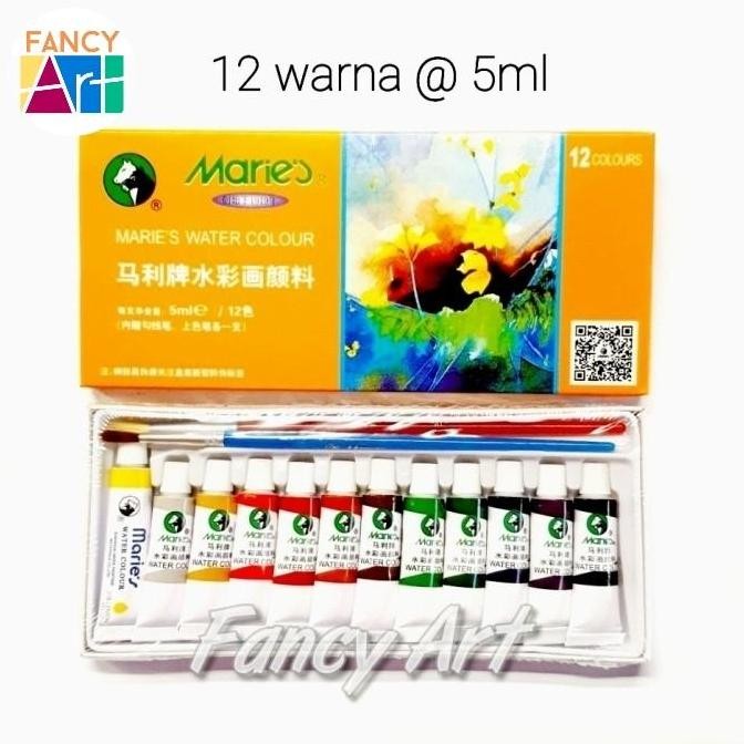 

Maries Water Colour 5Ml Set 12 Warna Cat Air