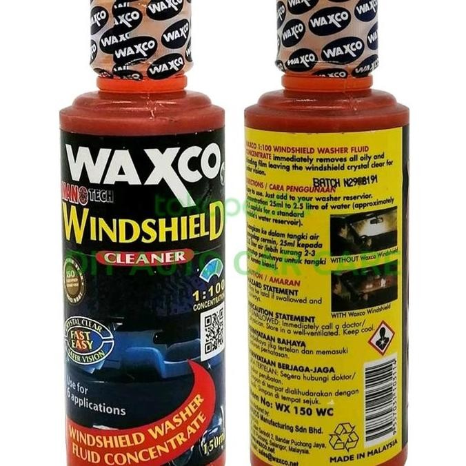 Sabun Kaca Depan Mobil Waxco Windshield Cleaner (Red) 150Ml