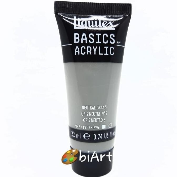 

Cat Akrilik Liquitex Basics Acrylic 22 Ml Neutral Gray 5