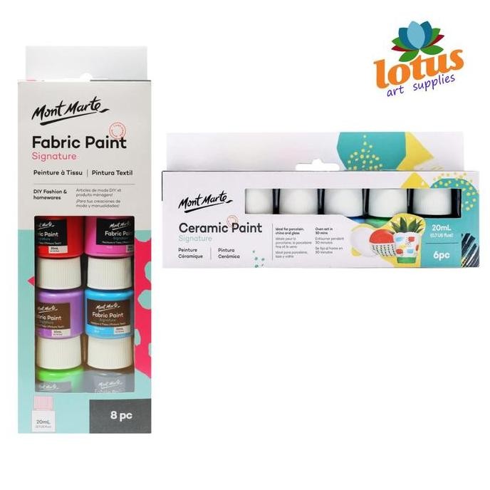 

Mont Marte Signature Fabric & Ceramic Liquid Paint Set