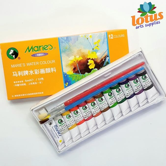 

Maries Water Colour Set 12 Warna X 5Ml Tube