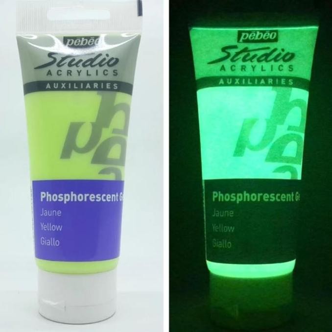 

Pebeo Glow In The Dark Acrylic Paint 100 Ml Yellow