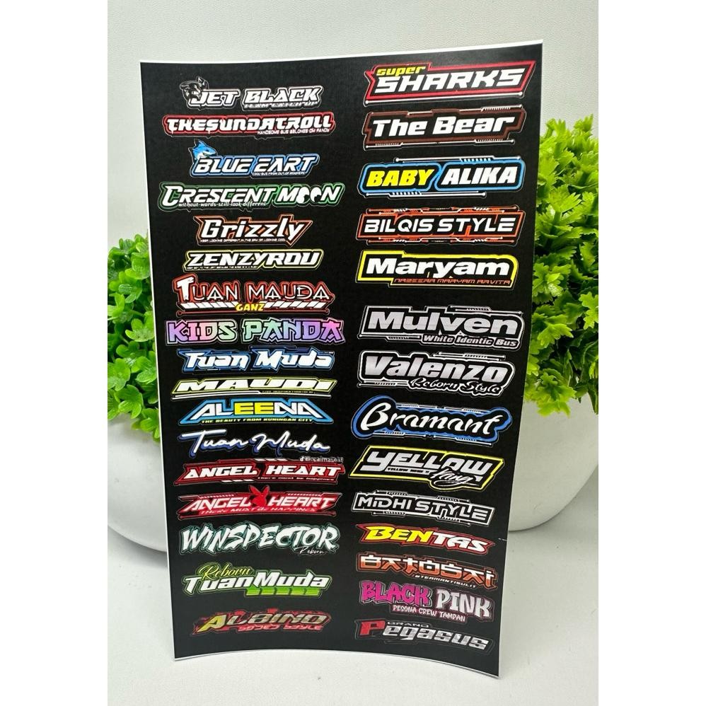 

Tc21 Stiker Miniatur Julukan Bus Sudah Cutting